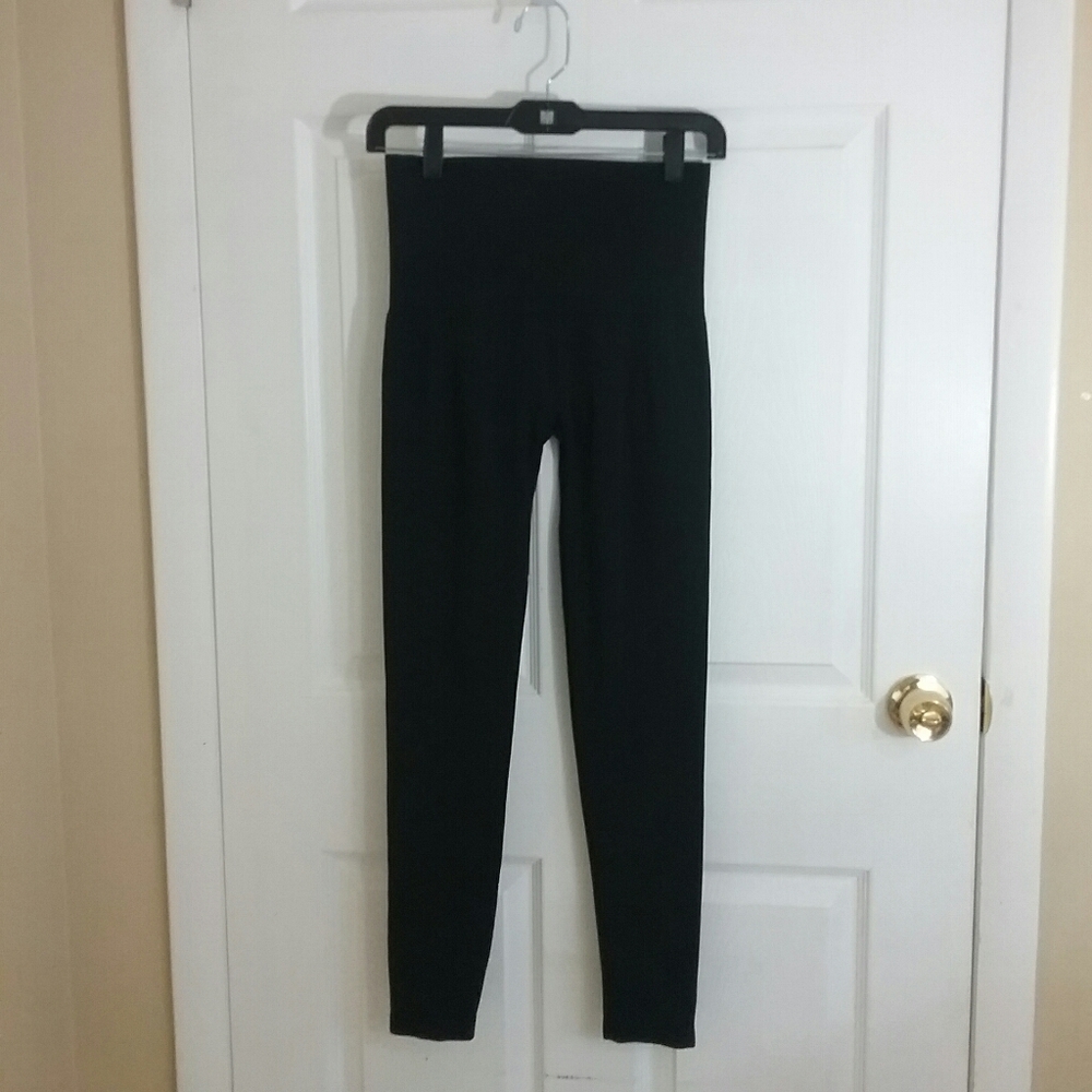 Assets Solid Black Leggings